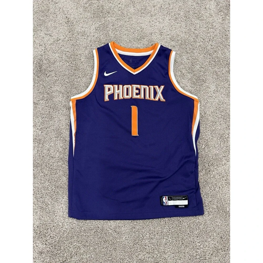 Devin Booker Phoenix Suns NBA Nike Jersey Purple Youth Large - Picture 1 of 4